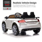 Hikiddo Electric Ride On Car For Kids, Licensed Audi 12V 7Ah Kids Ride-On Toy For Toddlers 3-5 Year Old Girls With Remote - Whit