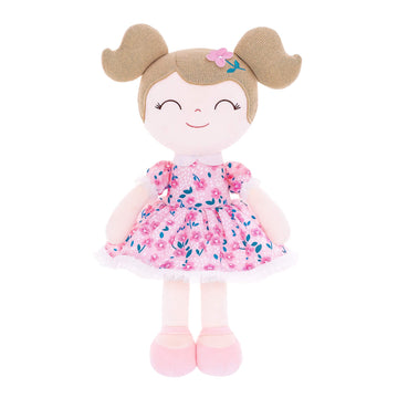 Gloveleya Dolls Baby Girl Gifts Soft Plush Toy Printed Rosebuds Blossom 15.5''
