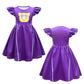 SHELOVESIT Girls Superhero Cosplay Costume Kitties Dress Movie Character Cat Dress Up Outfits - 120cm/4T-5T - Purple