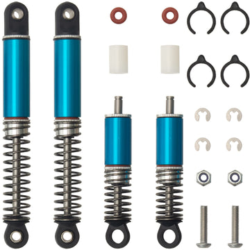HobbyMarking Aluminum Front & Rear Oil Shocks Absorber Adjustable Dampers For Tamiya Hornet/Grasshopper Upgrade Parts