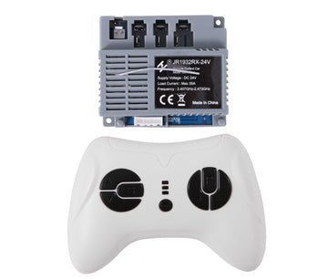 Kids Ride On Car 2.4G Bluetooth Remote Control and JR1932RX-24V Receiver Control Box Motherboard Kit for Children Electric Ride 