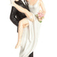 Wedding Collectibles Funny Sexy Over the Threshold Wedding Cake Topper with Bride and Groom | Fun  Sexy  Humorous Figurine | Groom Holding Bride | Fine Porcelain | 5.5 Inches