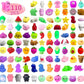 110 Pcs Mochi Squishy Toys, Mochi Squishy Toys For Kids Party Favors, Mini Kawaii Squishy Fidget Toys For Easter Basket Stuffers
