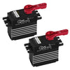 2Pack 25KG Digital Servo Motor High Torque RC Servo Full Metal Gear Waterproof with 25T Servo Arm for RC Car Crawler Robot Contr