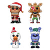 Funko Pop! FNAF Holiday 2023 Set of 4 - Freddy, Bonnie, Foxy, Gingerbread Chica - Collectible Figures, Model 59185-61551