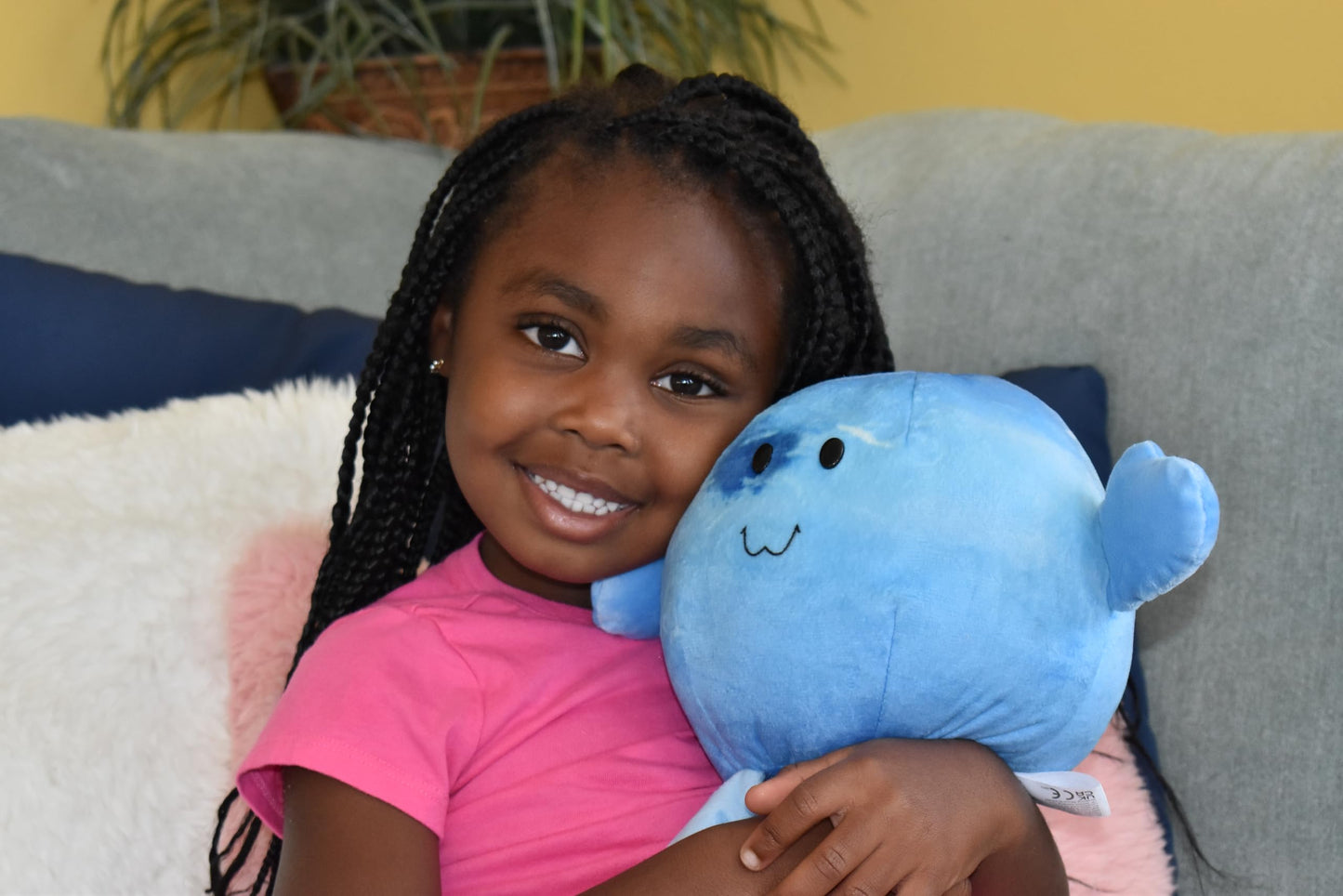 Celestial Buddies Neptune Buddy Plush Toy - 6.5" Blue Polyester Astronomy Planet