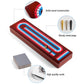 Ceebyfa Cribbage Board Game Set - Solid Wood, 3 Track, Vintage Color, Includes 9 Pegs & 2 Playing Cards, Perfect for All Ages