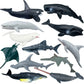 Higherbros Sharks Figures Sea Animals Whale Toys Set Ocean Animal Action Figures, Great For Kids Bath Toys, Beach Toys, Cake Top