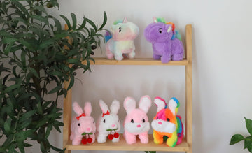 Cuteoy Walking Pink Bunny Stuffed Animal Talking Wagging Nodding Educational Plush Toy Electric Interactive Animated Plushies For Girls Boys Birthday