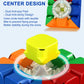 Cfmour Magnetic Speed Cube 3X3 - Moyu Rs3M Stickerless Cube, 48 Magnets - Super Fast Problem-Solving Brain Teaser Puzzle Toy For