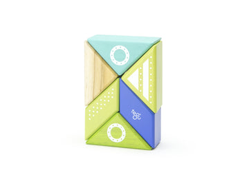 6 Piece Tegu Travel Pal Magnetic Wooden Block Set, Spaceship