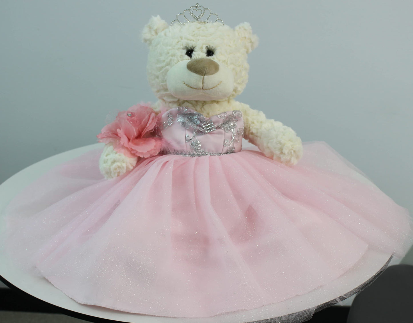 Kinnex Collections By Amanda 20'' Quince Anos Quinceanera Last Doll Teddy Bear With Dress (Centerpiece) B16631-3 (Pink1)