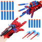 YUETIANE Spider Web Shooter Set - 2 Packs Plastic Launcher Gloves for Kids - Blue - Perfect for Birthday, Halloween, Christmas, Valentine's Day