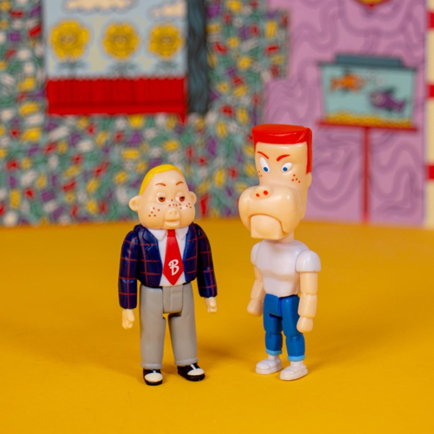 Super7 Pee Wee'S Playhouse: Randy & Billy Baloney Reaction Figure, Multicolor