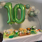 40 Inch Number 7 Balloon, Forestlight Green Jumbo Large Seven Birthday Party Supplier, Mylar Foil Big Balloon Number For 7 17 27