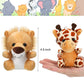 Skylety 12 Pieces Mini Stuffed Animals 4.8 Inch Cute Safari Plush Toys Elephant Lion Giraffe Tiger Puppy Zebra Duck For Jungle Animal Themed Parties Teacher Student Award Prizes