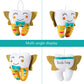 Free-Space Tooth Fairy Pillow For Boy Embroidery With Pocket Shiny Wings Crystal Velvet Tooth Fairy Keepsake Boys Girls Gifts (Y
