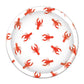 Crawfish Plates (8/Pkg), Red, White
