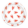 Crawfish Plates (8/Pkg), Red, White