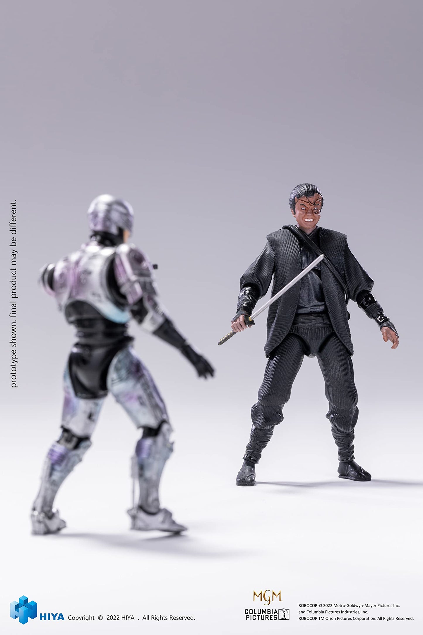 Hiya Toys Robocop 3: Robocop Vs Otomo Px Edition 1:18 Scale Exquisite Mini Action Figure Two-Pack, Multicolor