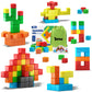 Toylogy 48PCS Magnetic Blocks - Multicolor STEM Toys for Toddlers, Large Plastic Cubes for 3-6 Year Old Boys and Girls
