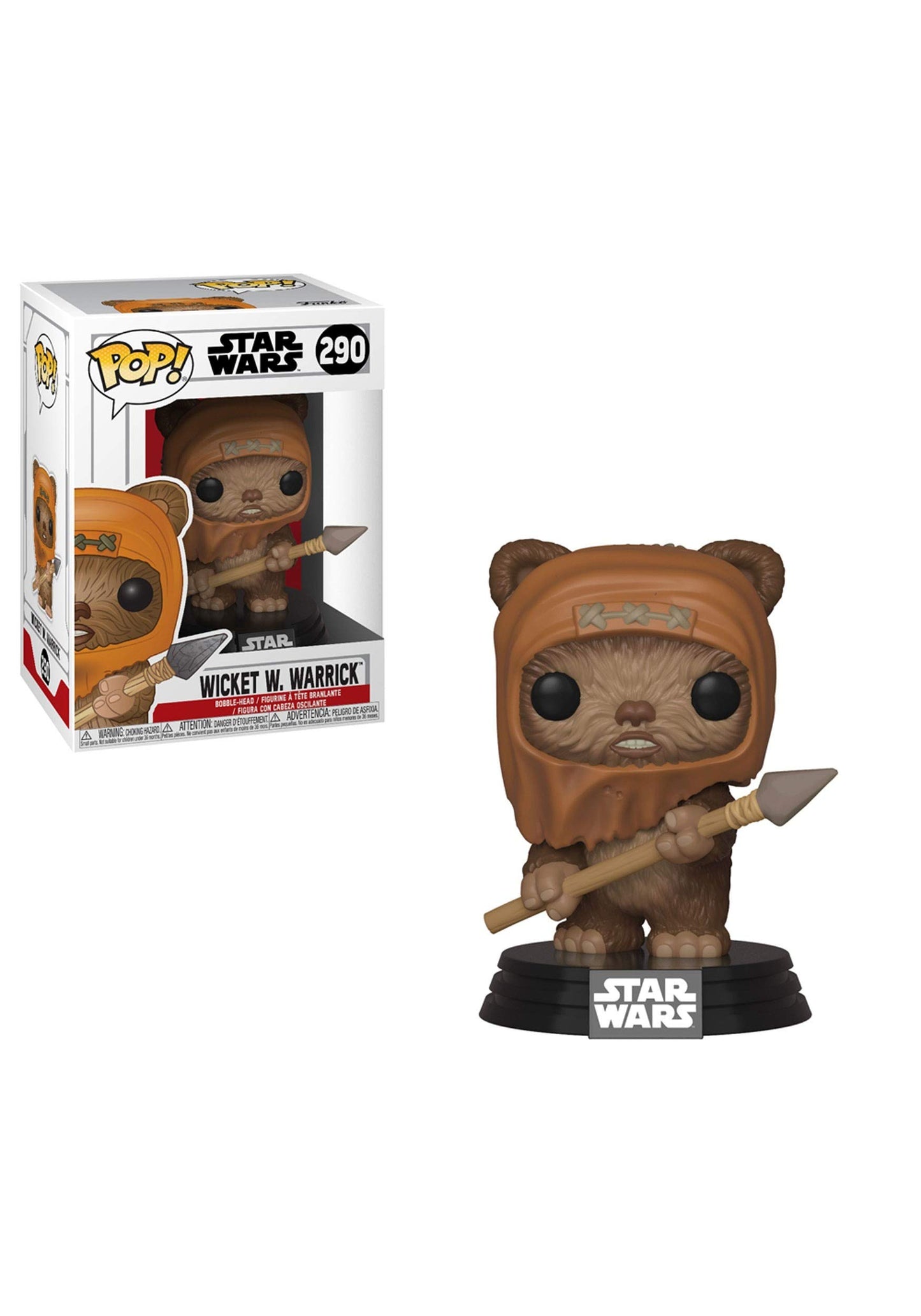 Funko POP! Star Wars Wicket Vinyl Figure - Standard Multicolor Collectible Model 37525 for Kids & Adults - Official Merchandise