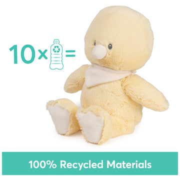 Gund Baby Sustainable Duckling Plush, Stuffed Animal Made From 100% Recycled Materials, Spring Decor For Babies And Newborns, Ye