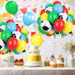 Toy Inspired Stroy Balloons, 12Inch Cartoon Balloons Blue Red Yellow Green Cow Print Balloons Arch Garland Kit For Kids Boys Gir