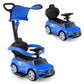 Licensed Mercedes Benz Push Car for Toddlers by INFANS, 3 in 1 Sliding Walking Car with Push Handle, Horn, Music, Underneath Sto