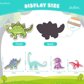Fridge Magnetic Dinosaurs For Toddlers, 22Pcs Magnets Dinosaur Toys For Kids 3-5, Cute Dinosaurs Magnets For Fridge Flash Cards