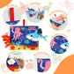 Yogingo 2Pcs Baby Books - Montessori Toys Cute Animal Theme Baby Cloth Books 6 To 12 Months, Soft Stuffed High Contrast Crinkle