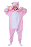 Canasour Pig Onesie Kids Halloween Cosplay Costume Girls One Piece Pjs Anime Unisex Hoodie Pajamas Pink For 4T Boys Party Pyjama
