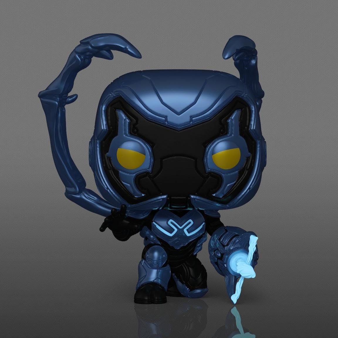 Funko POP! Movies Blue Beetle Glow in The Dark Vinyl Figure, Model FUN73598, Blue Color