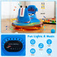 Costzon 12V Kids Ride On Bumper Car, Electric Bumper Car W/Dual Joysticks, Remote Control, 360 Spin, Slow Start Function, Led Li