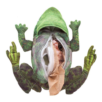 Folkmanis Frog Life Cycle Hand Puppet, Green, 8'