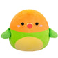 Squishmallows Original Plush Lovebird - 14-Inch Green and Orange, Model SQCR06900, Soft Polyester Stuffed Animal