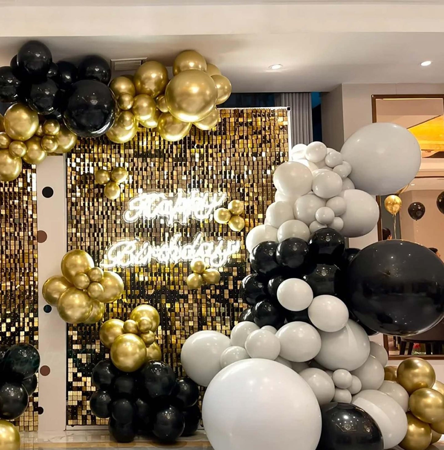 Kalor 12 Inch Metallic Gold Balloons, 50 Pcs Latex Helium Metallic Balloons For Kid'S Birthday Party, Baby Shower, Wedding, Graduate Party Decorations