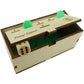 YIPPLE Penny Game - Fun Board Game for 2-6 Players, Wooden Box, Green Color, Simple & Strategic Dice Game