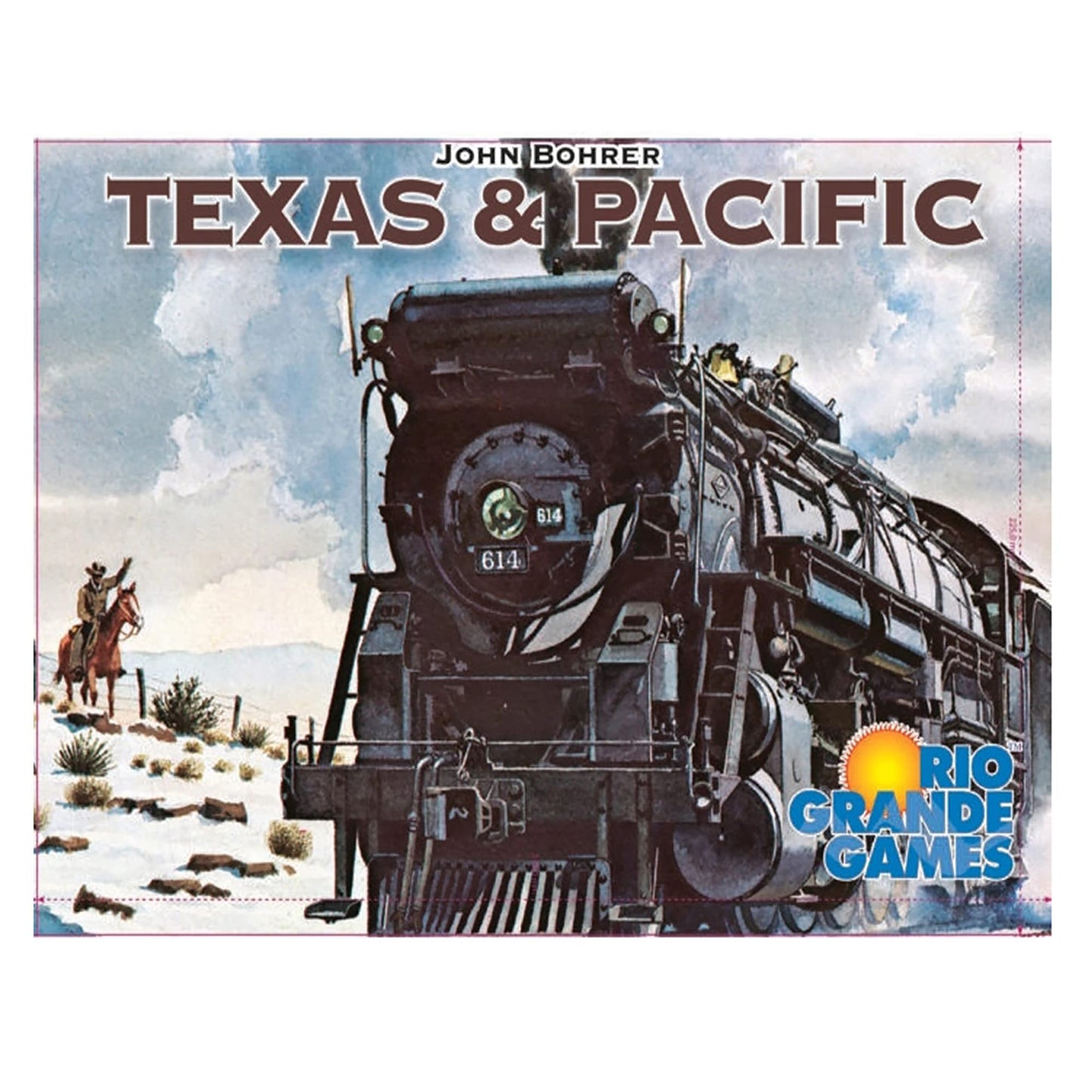Rio Grande Games Texas & Pacific Railway Board Game - 19th Century Midwest & Texas, Cardboard, 2-6 Players, Ages 14+, 30-60 Min Playtime