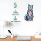Wooden Puzzles for mature-themeds  Wooden Cat Jigsaw Puzzles with Animal Shaped Pieces  Unique Wood Cats Puzzle mature-themed  Ideal for Cat Lover (16.5?9.3 inches) 300 pcs - L
