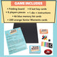 TDC Games Senior Moments Board Game - Medium Multi Color, Paper, Model 1700