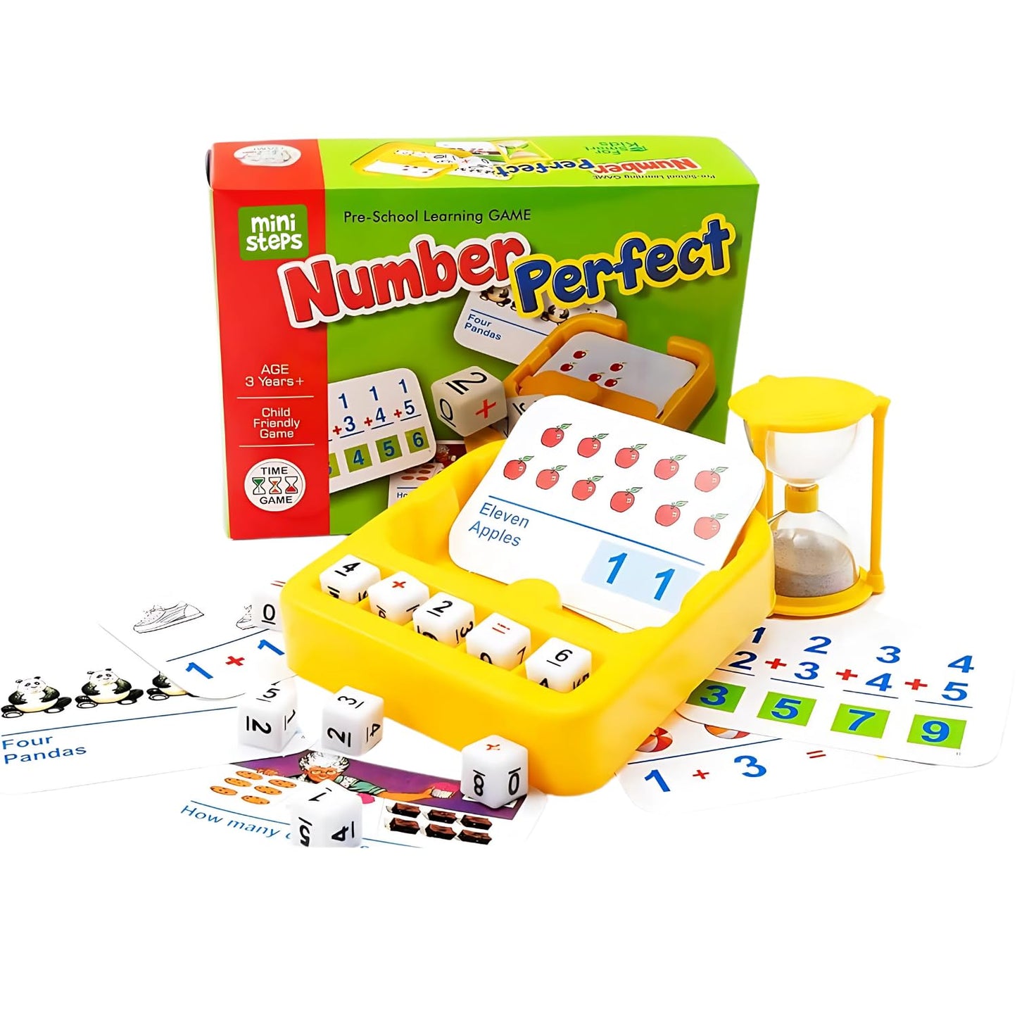 Mini Steps Number Learning Flash Card Game  2In1 Preschool Educational Toy For Kids, Boys & Girls (Ages 38)