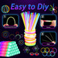 161 Pcs Glow In The Dark Party Supplies, Light Up Party Favors With 100 Glow Sticks, 16 Foam Glow Sticks, 16 Led Glasses, 16 Fin