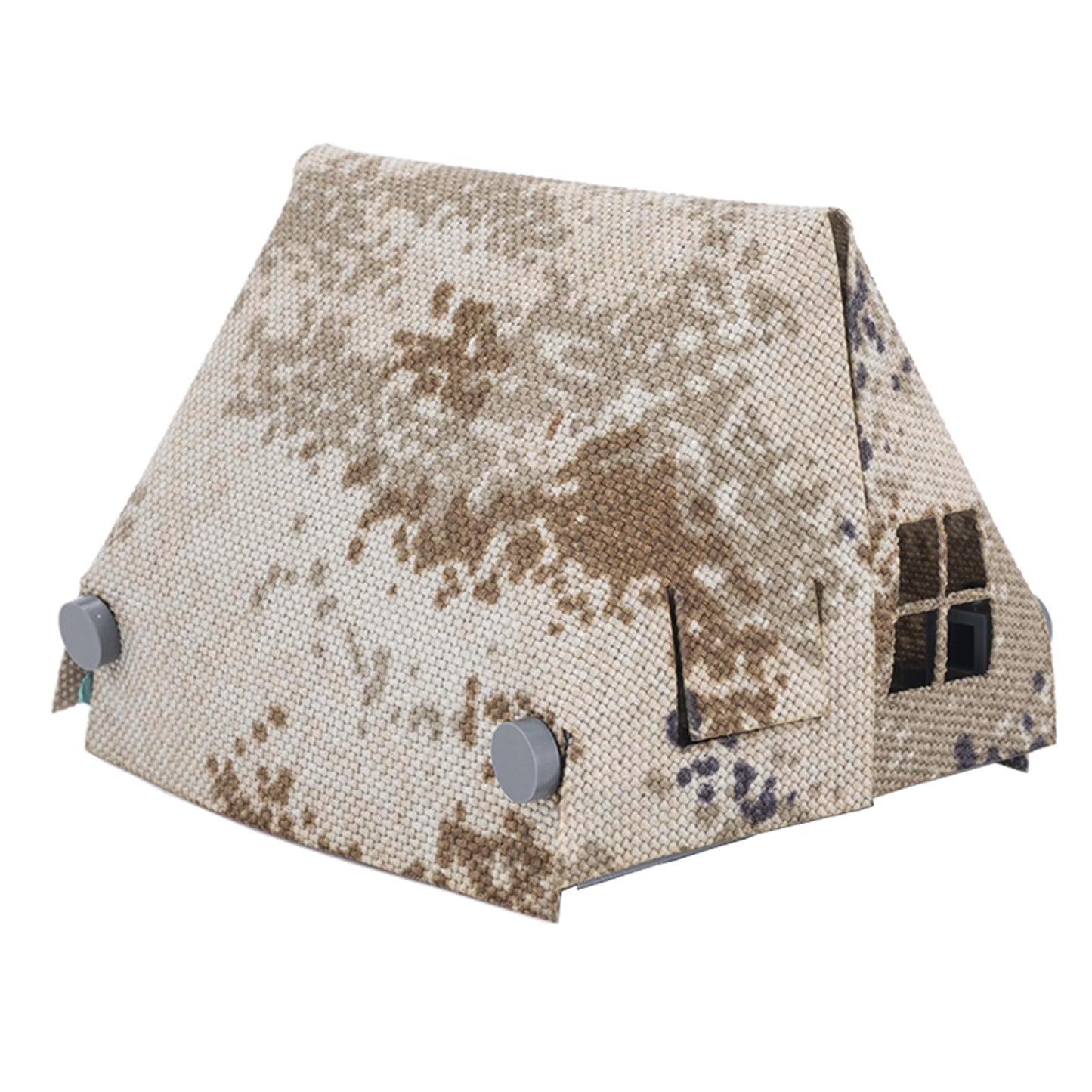 HIMIRICH WW2 Military Tent Building Blocks Model  Military  Toys for Kids 3+ Years  Compatible with Mini Figure Brick Toy(Khaki)