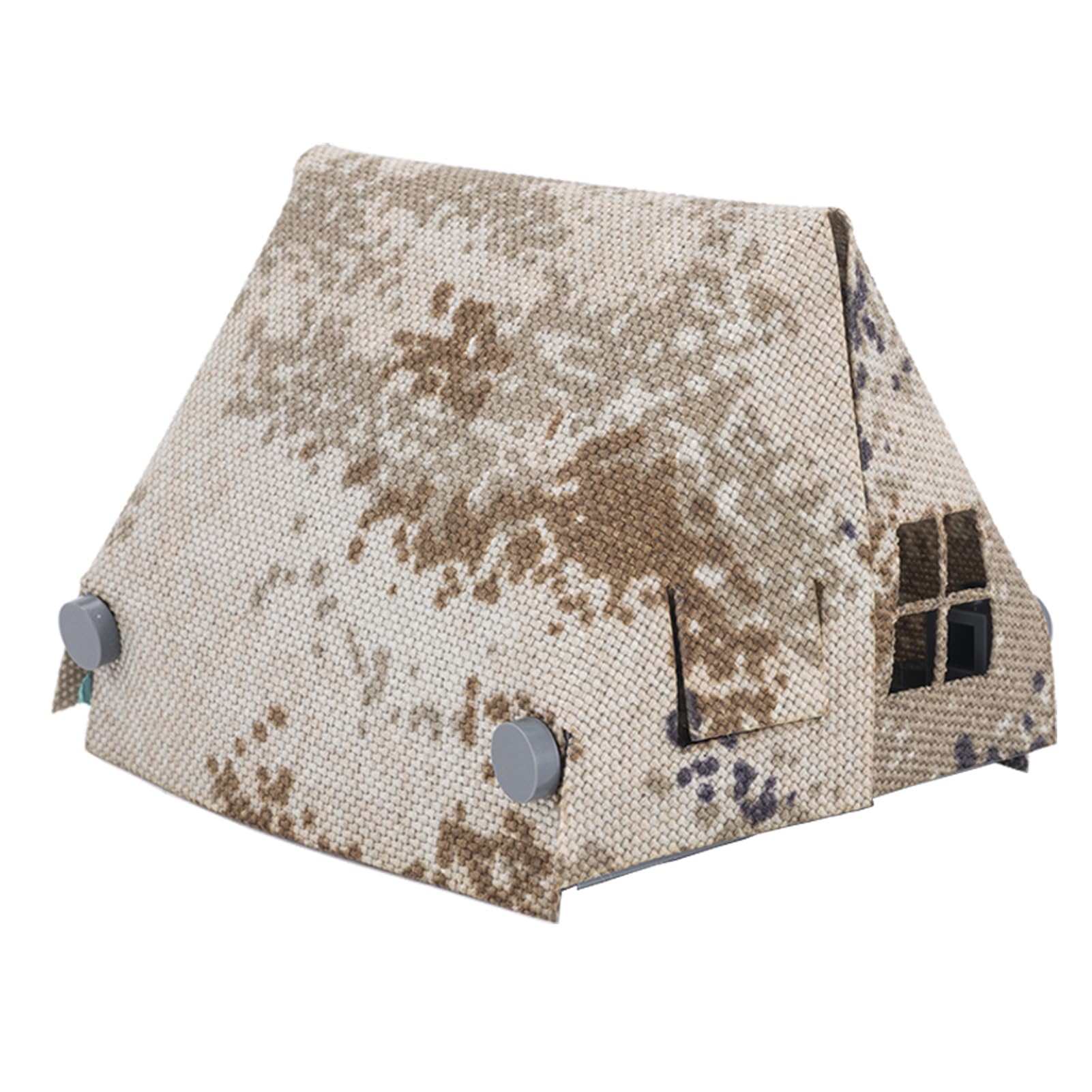 HIMIRICH WW2 Military Tent Building Blocks Model  Military  Toys for Kids 3+ Years  Compatible with Mini Figure Brick Toy(Khaki)