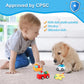 Toddler Bath Toys Bathtub Toy - Kids Floating Water Spray Toy Fun Bathtime With Boat, Plice Car,Fire Truck And Plane Plastic Toy For Baby Boys And Girls