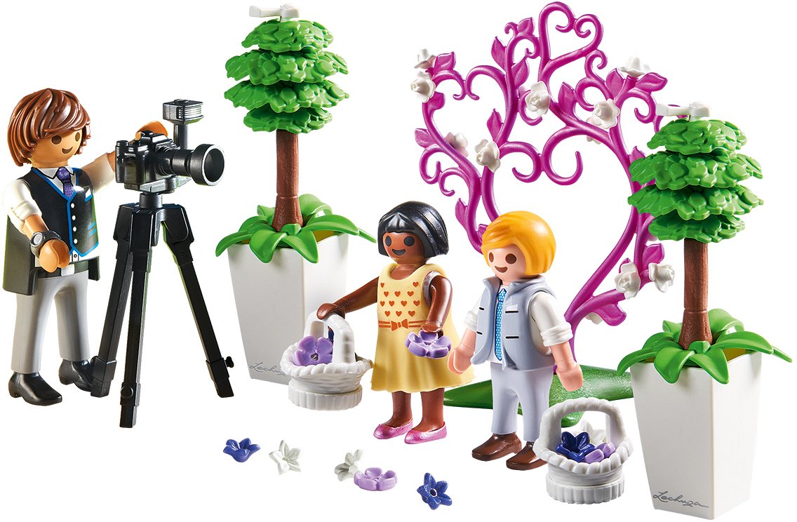 Playmobil Children With Photographer Building Figure