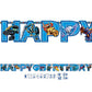Amscan Swashbuckling Skylanders Jumbo Add an Age Letter Banner Birthday Party Decoration (1 Piece), 10 1/2 x 10, Blue
