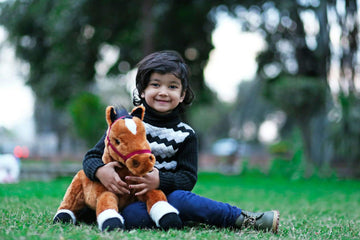 Plushland Resting Horse Adorable Plushed Stuffed Animal Toy For Babies Amazing Gift For Boys And Girls On Holidays, Birthday, Christmas And Party Favors (17 Inches)