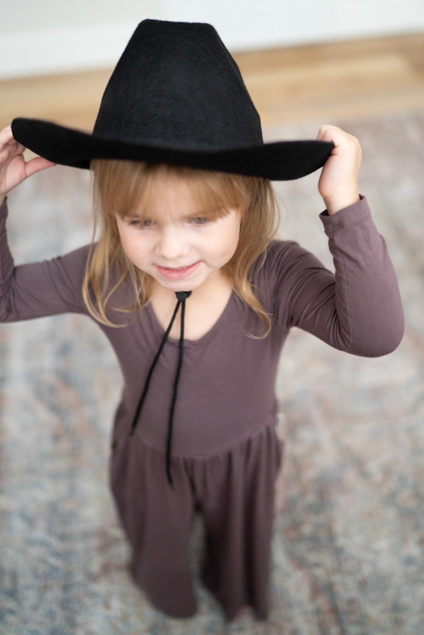 Little Adventures Costume Cowboy and Cowgirl Felt Hats (Black)